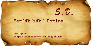 Serfőző Dorina névjegykártya